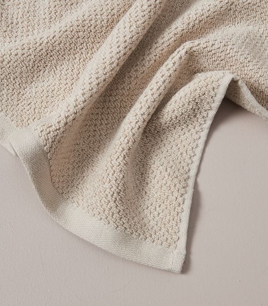 Flynn Cotton and Viscose derived from Bamboo Face Washer - Parchment