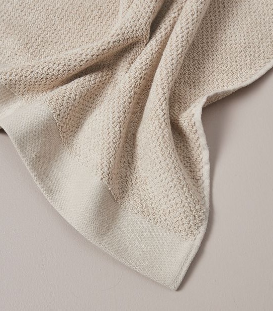 Flynn Cotton and Viscose derived from Bamboo Hand Towel - Parchment