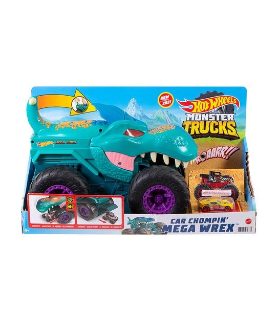 Hot Wheels Monster Trucks Car Chompin' Mega-Wrex Vehicle