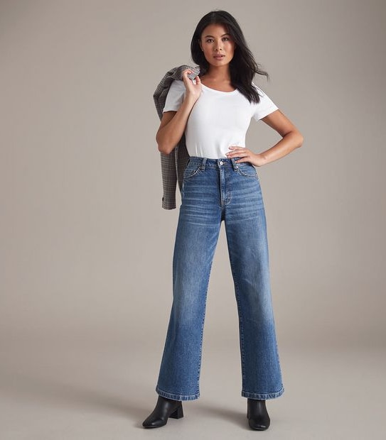 Frankie Wide Leg Full Length Jeans 