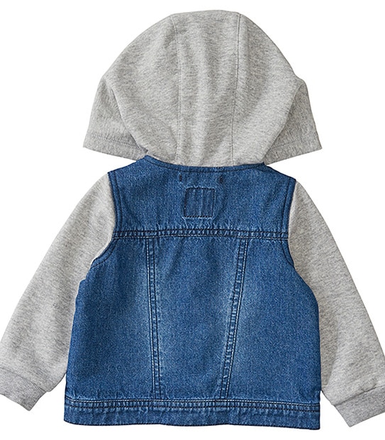 Baby Hooded Denim Jacket