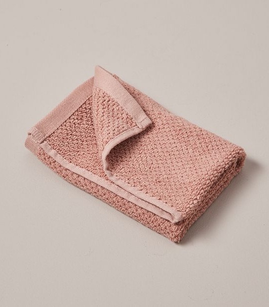 Flynn Cotton and Viscose derived from Bamboo Face Washer - Blush