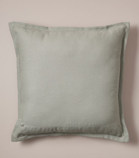 GIGI WASHED LINEN CUSHION GREEN