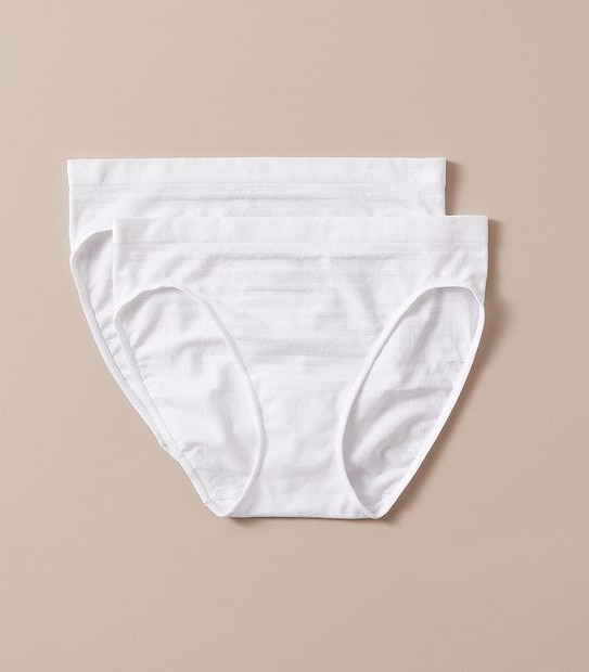 2 Pack Matte and Shine Seamfree Bikini Briefs; Style: LBK29870