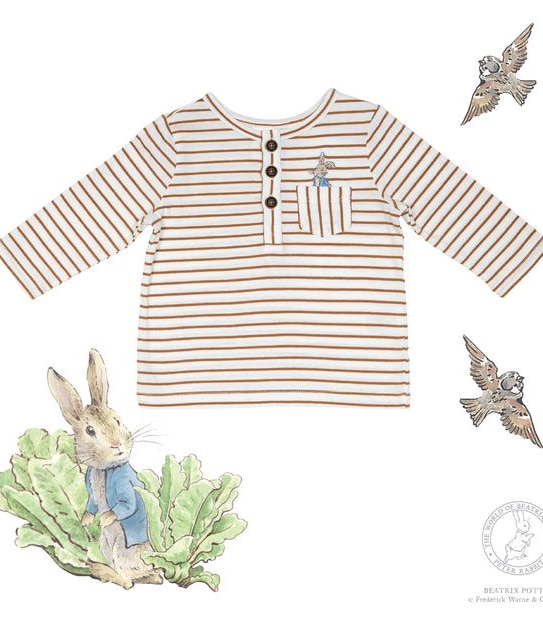 Peter Rabbit Baby Henley Top 5 of 5