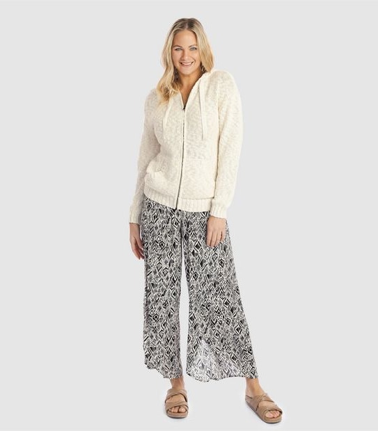 Piping Hot Zip Knit Hoodie
