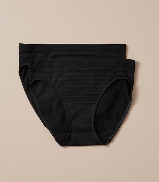 2 Pack Matte and Shine Seamfree Bikini Briefs; Style: LBK29870