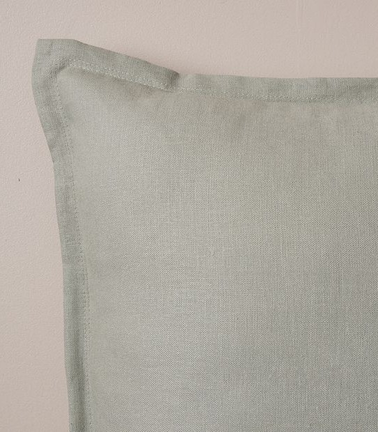 GIGI WASHED LINEN CUSHION GREEN
