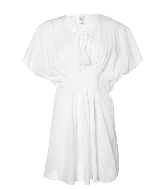 Cotton Kaftan - White
