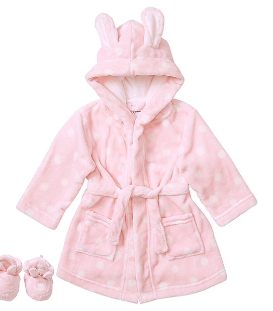 Girls' Dressing Gown With Slippers