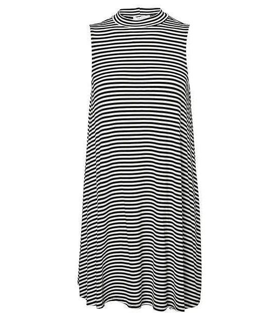Lily Loves Trapeze Dress - Black / White