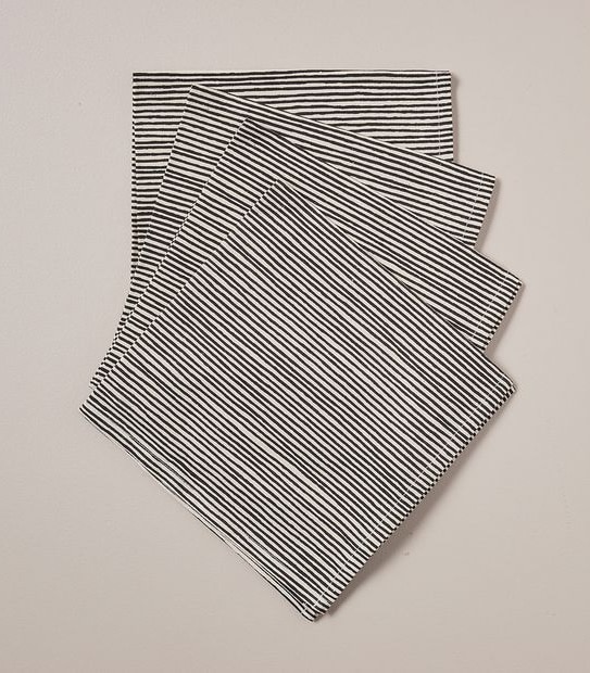 4 Pack Reina Striped Napkins