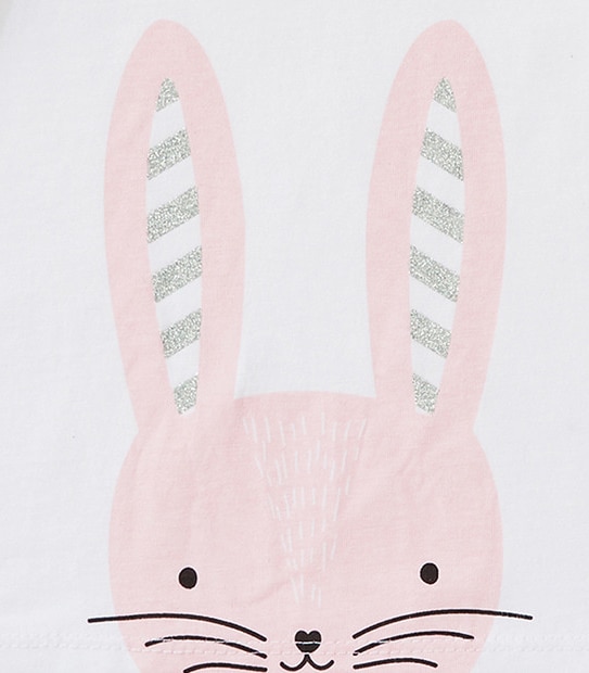 Long Sleeve Bunny Print T-Shirt