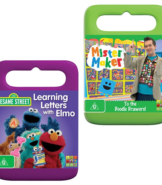 Mister Maker To the Doodle Drawers + Sesame St: Learning Letters With Elmo DVD Bundle