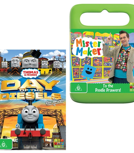 Mister Maker To the Doodle Drawers + Thomas + Friends: Day Of the Diesels DVD Bundle