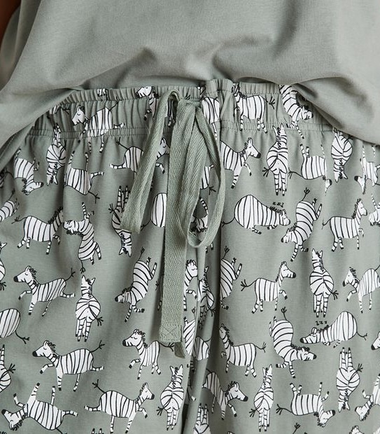 Extended Sizing Printed Sleep Jogger Pants