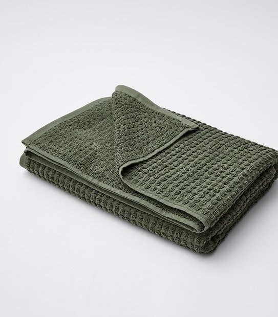 Waffle Cotton Bamboo Bath Towel