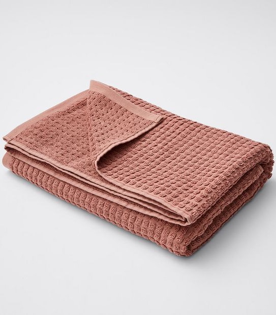 Waffle Cotton Bamboo Bath Towel