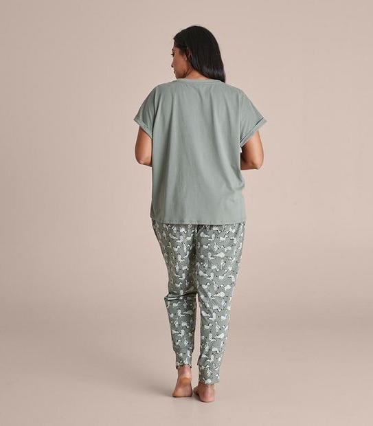 Fulller Figure Slogan Sleep T-Shirt