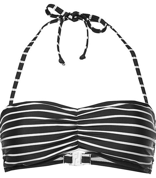 Bandeau Bikini Top - Black Stripes 4 of 4