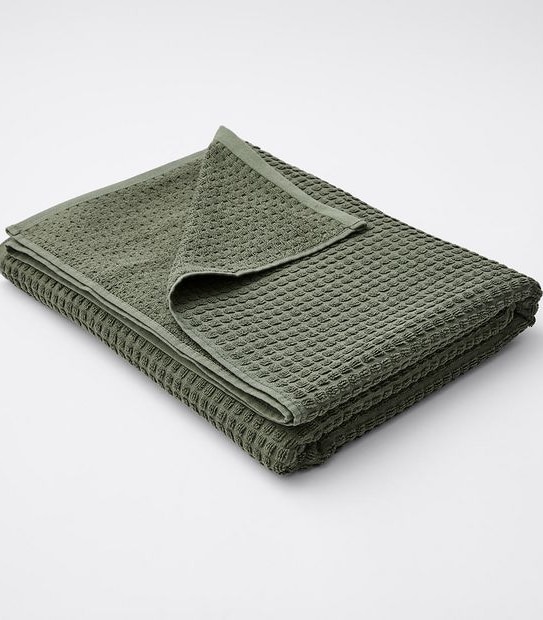 Waffle Cotton Bamboo Bath Sheet