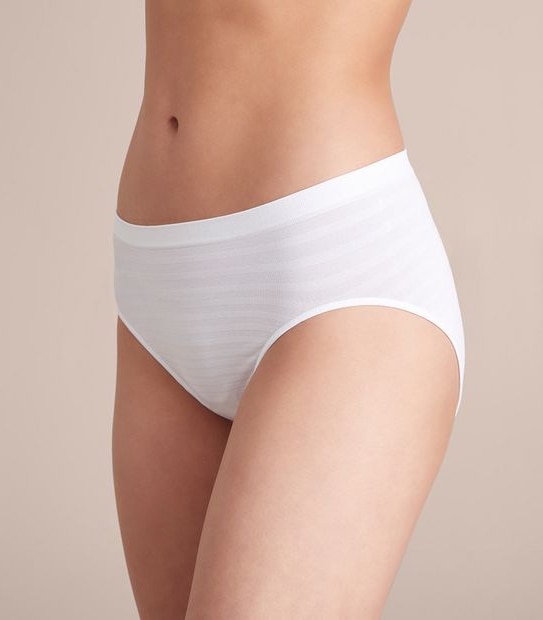 2 Pack Matte and Shine Seamfree High Cut Briefs