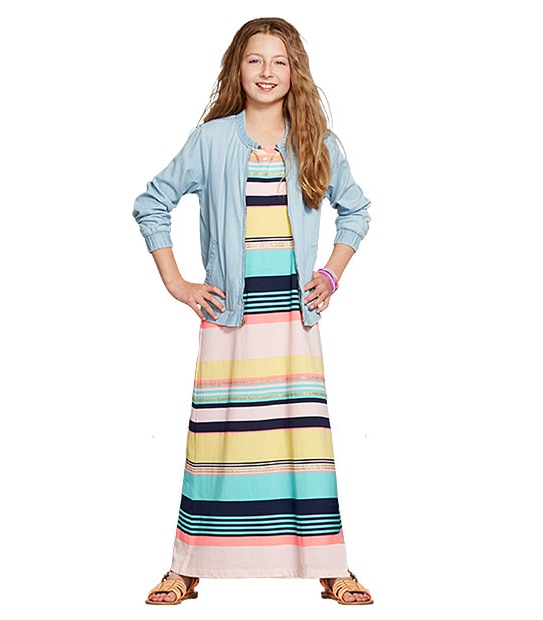 Girls' Chambray Bomber jacket