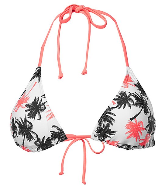 Triangle Bikini Top - Tropical White