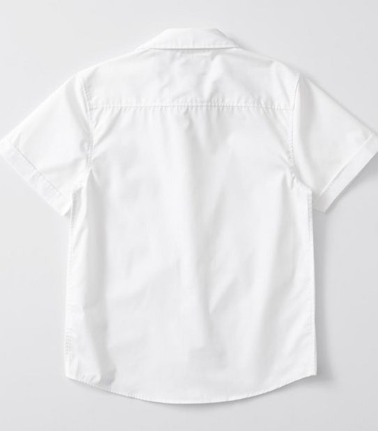 Short Sleeve School Shirt - White