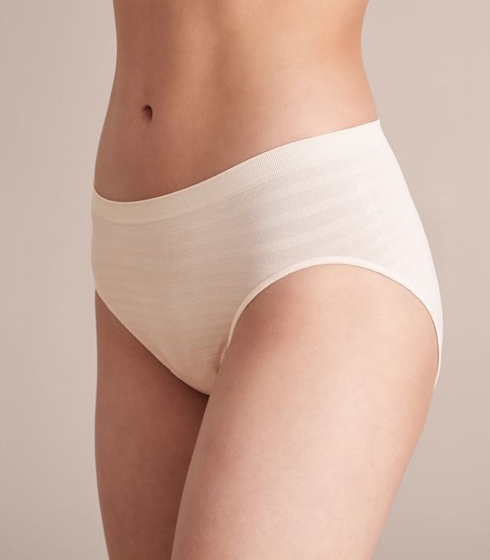 2 Pack Matte and Shine Seamfree High Cut Briefs