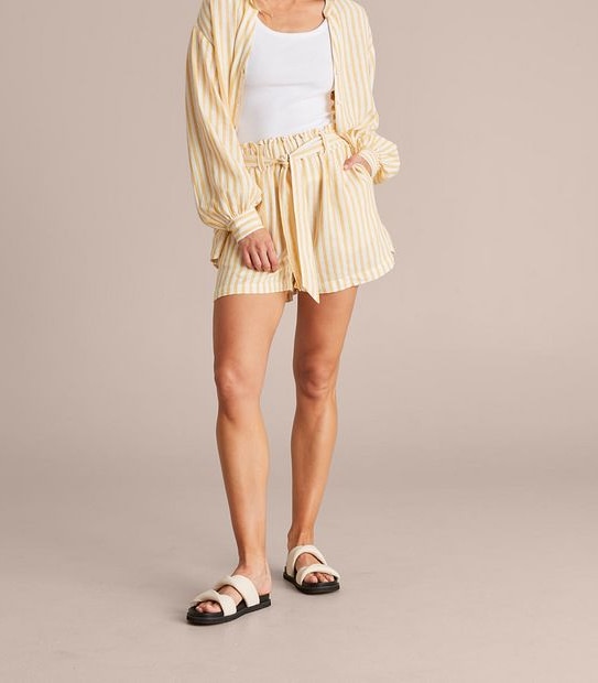 Linen Blend Resort Board Shorts