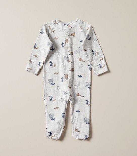 Baby Organic Cotton Print Coverall