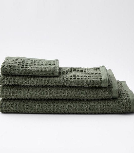 Waffle Cotton Bamboo Bath Towel