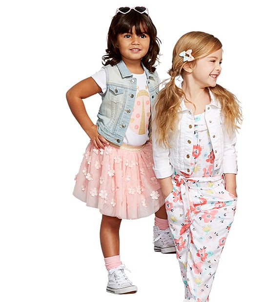 Girls' Mid Wash Denim Vest