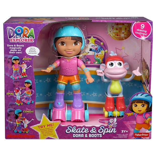 FisherPrice Dora The Explorer Dora + Boots Skate + Spin Target Australia