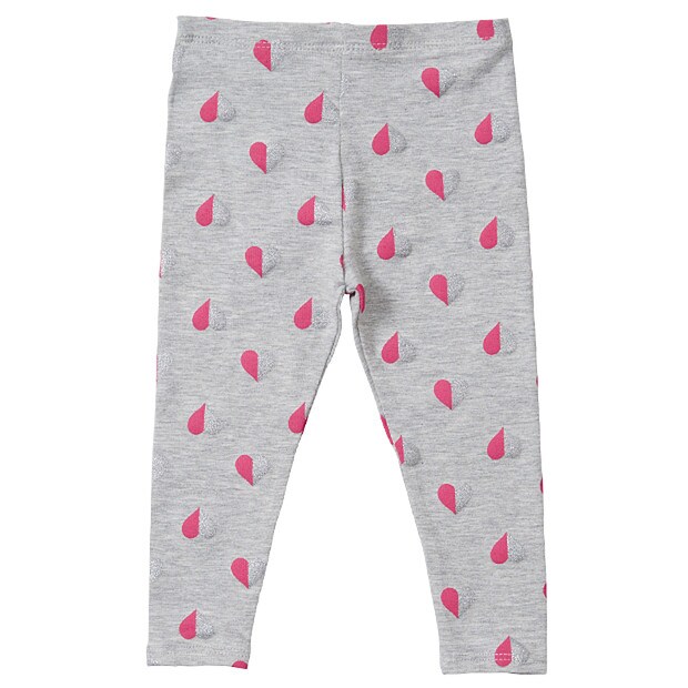 Baby Full Length Glitter Heart Print 