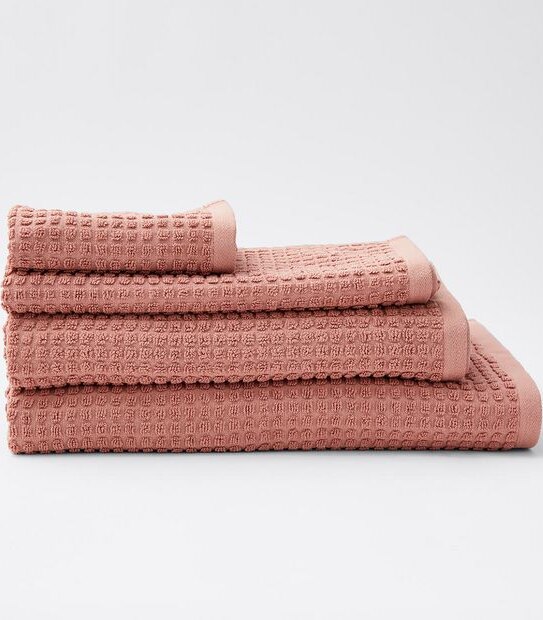 Waffle Cotton Bamboo Face Washer