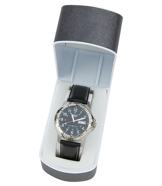 Lorus Leather Strap Sports Watch