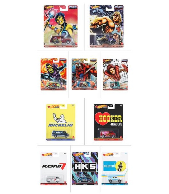 Hot Wheels Premium Pop Culture 1:64 Vehicles - Assorted