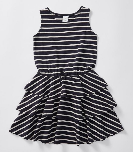 Striped Tiered Tank Dress