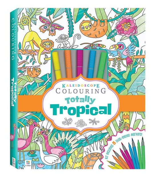 Kaleidoscope Colouring Totally Tropical