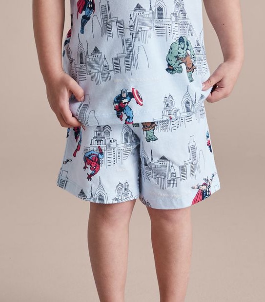 2 Pack Marvel Cotton Pyjama Sets