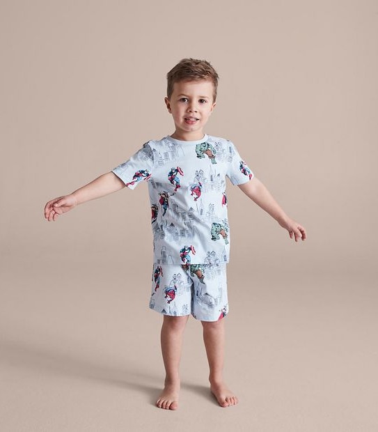 2 Pack Marvel Cotton Pyjama Sets