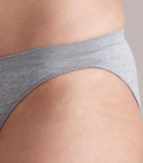 Ambra Microfibre Seamless Singles Cheeky Hipster AMSSMFCH Grey Marle Womens  Underwear