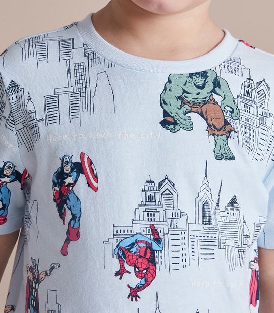 2 Pack Marvel Cotton Pyjama Sets