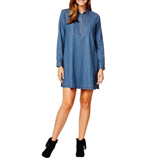 target denim shirt dress