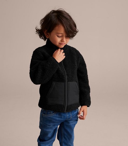 Zip Thru Teddy Fleece Jacket 2 of 6