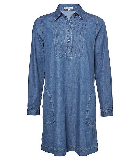 Pintuck Denim Shirt Dress | Target Australia