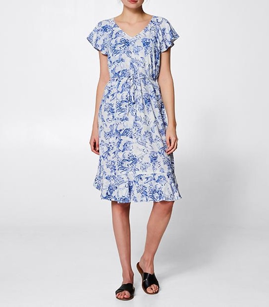 Ruffle Tie Dress