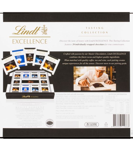 Lindt Excellence Tasting Collection Box - 197g